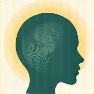 Meditation icon with soothing waves, representing relaxation